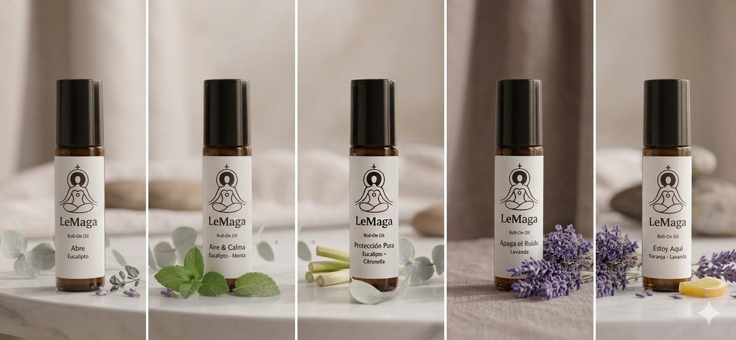 COLECCIÓN CINCO INTENCIONES — Kit de 5 Aceites Roll-On Artesanales